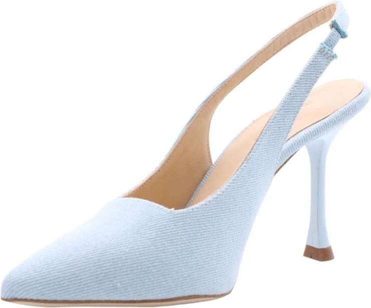 March23 Stijlvolle Slingback Hakken Blue Dames