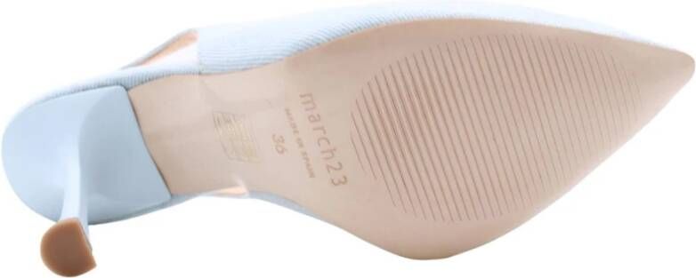 March23 Stijlvolle Slingback Hakken Blue Dames