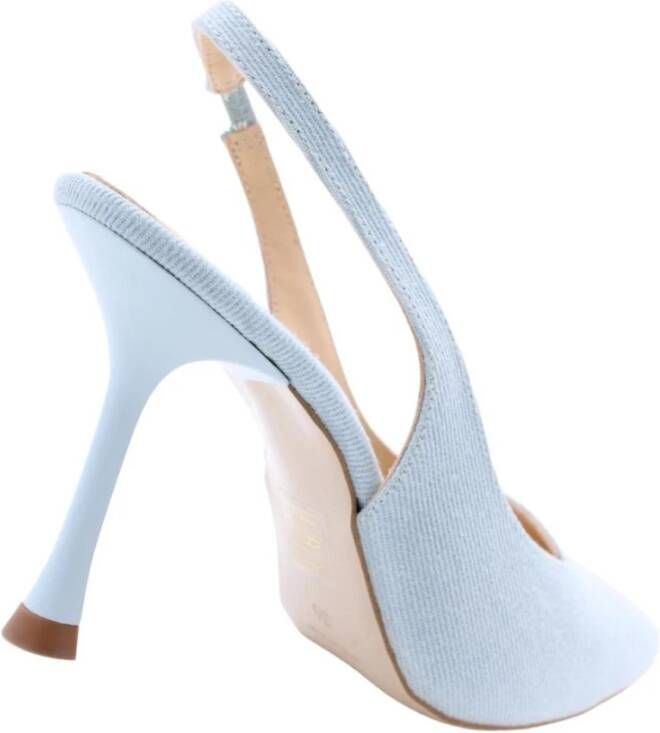 March23 Stijlvolle Slingback Hakken Blue Dames