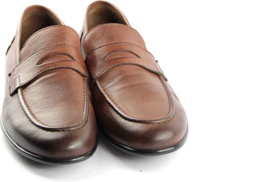 Marco Ferretti Bruine Leren Loafer Schoen Brown Heren