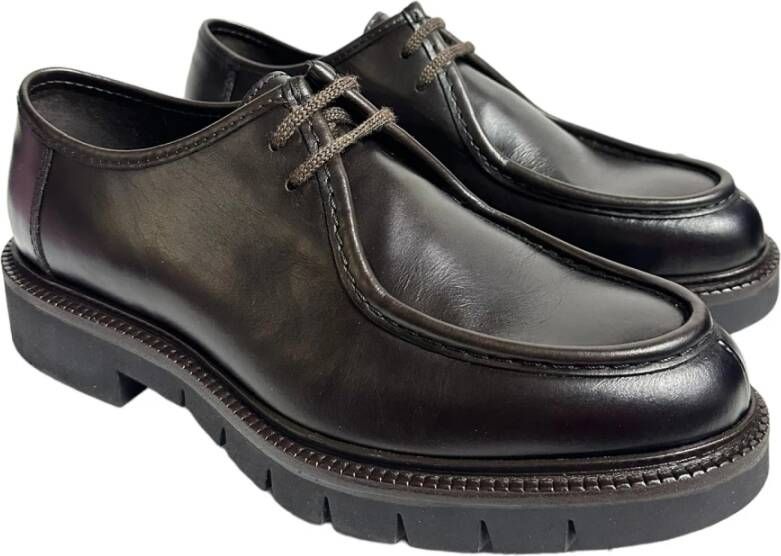 Marco Ferretti Polyester lage schoenen ingenieursstijl Brown Heren