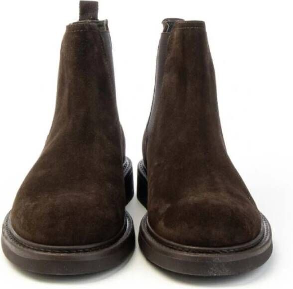 Marco Ferretti Suede Chelsea Boots Elastic Beatles Brown Heren