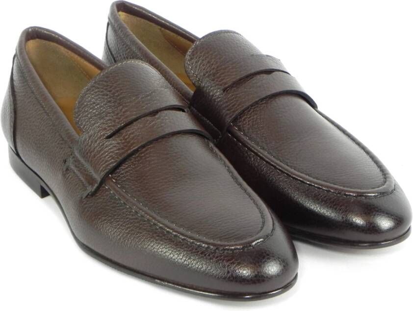 Marco Ferretti Zebu Leren Loafer Schoen Brown Heren