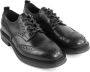 Marco Ferretti Zwarte Leren Derby Schoenen Black Heren - Thumbnail 2