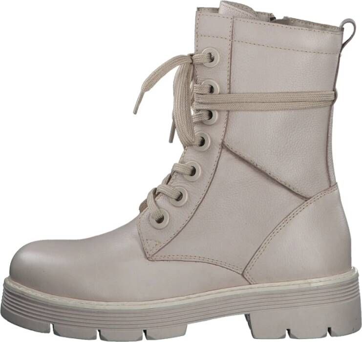 marco tozzi Beige Enkellaarsjes voor Dames Beige Dames