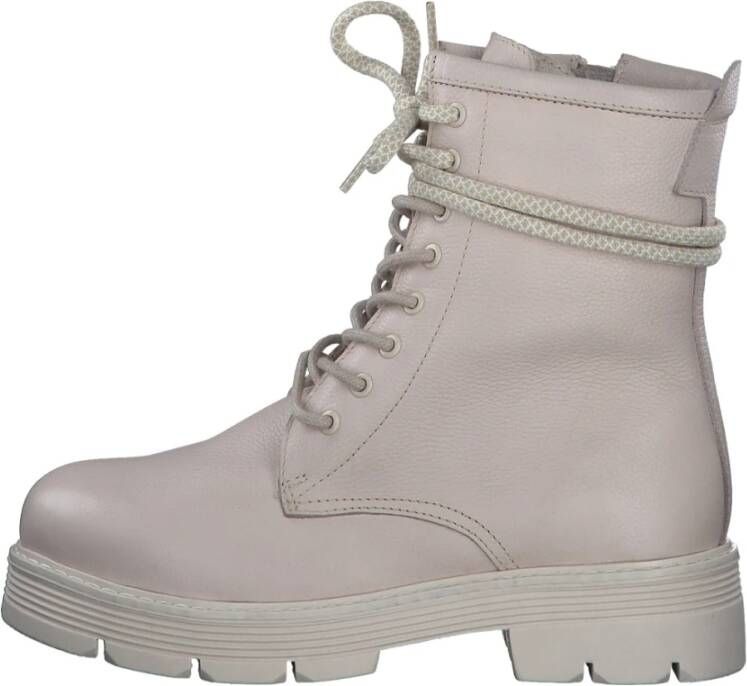 marco tozzi Beige Enkellaarsjes voor Dames Beige Dames