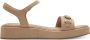 Marco tozzi Beige Platte Sandalen voor Vrouwen Beige Dames - Thumbnail 5