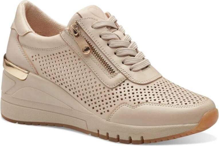 marco tozzi Beige Sneakers voor vrouwen Beige Dames