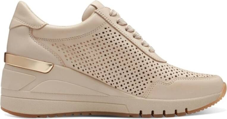 marco tozzi Beige Sneakers voor vrouwen Beige Dames