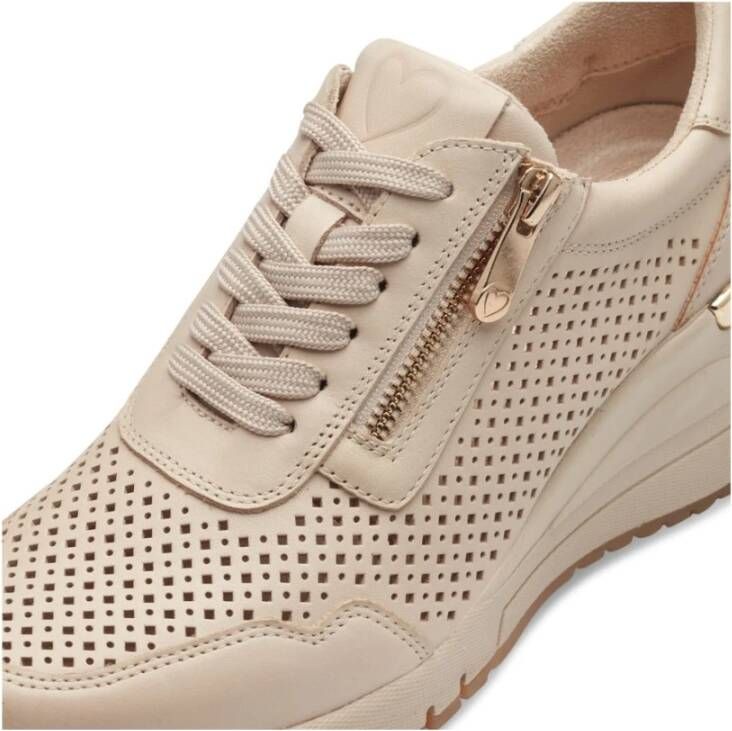 marco tozzi Beige Sneakers voor vrouwen Beige Dames