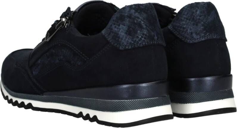 marco tozzi Blauwe Glitter Sneaker voor Dames Blue Dames