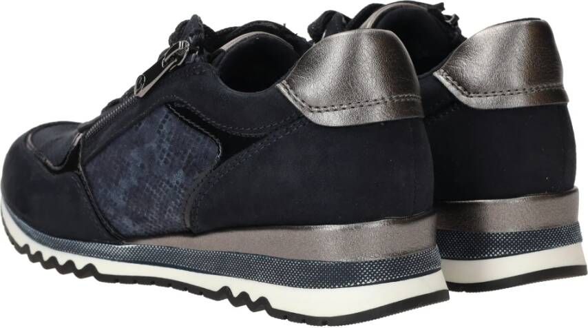 marco tozzi Blauwe Glitter Sneaker voor Dames Blue Dames