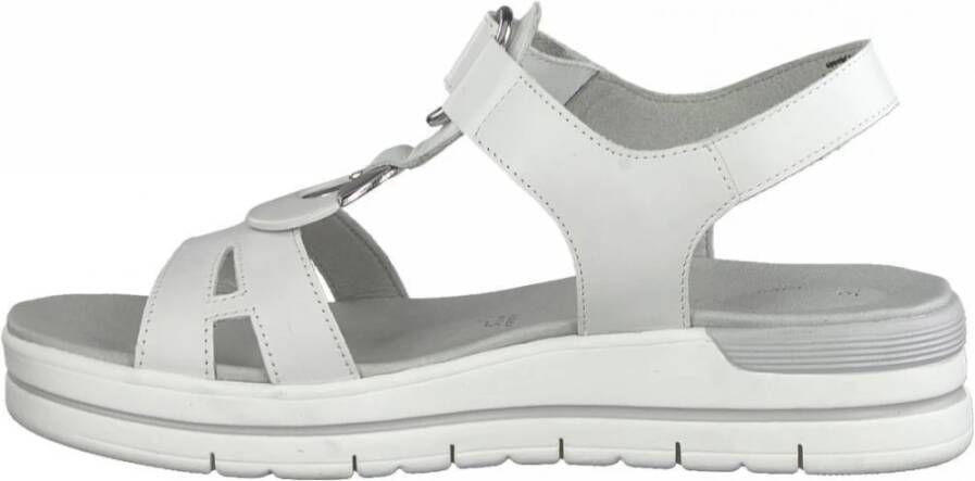 marco tozzi Casual platte sandalen Wit Dames