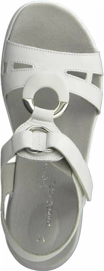 marco tozzi Casual platte sandalen Wit Dames