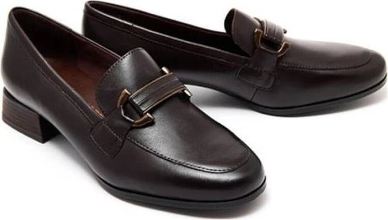 marco tozzi Elegante Bruine Gesloten Loafers Brown Dames