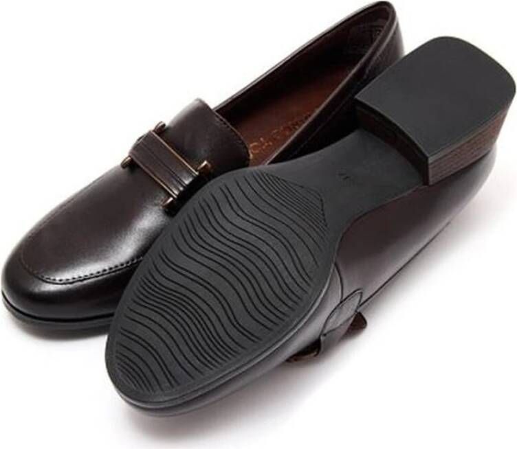 marco tozzi Elegante Bruine Gesloten Loafers Brown Dames