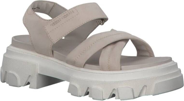 marco tozzi Flat Sandals Beige Dames