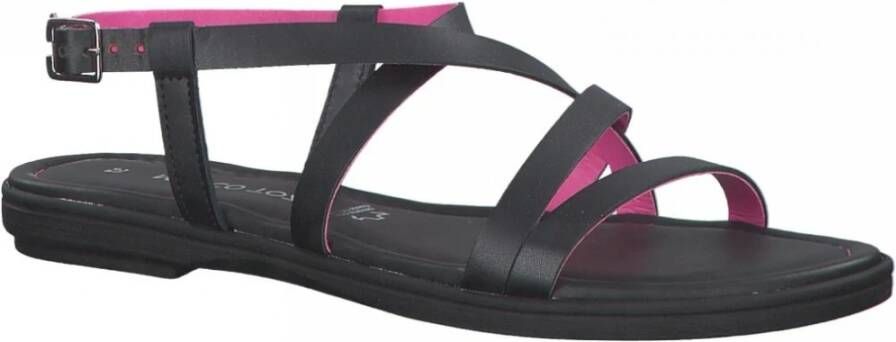 marco tozzi Flat Sandals Black Dames