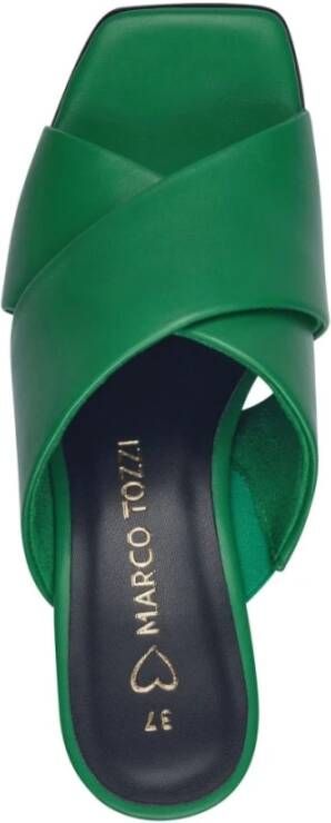 marco tozzi Groene platte sandalen voor vrouwen Green Dames
