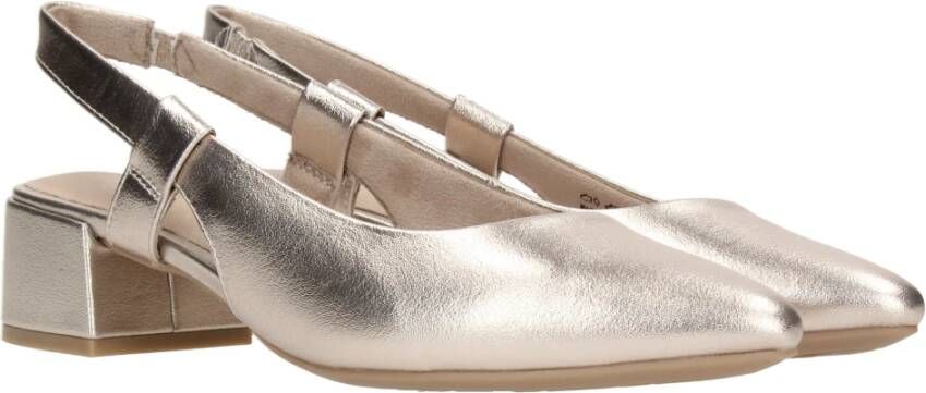 marco tozzi Metallic Platinum Slingback Schoenen Gray Dames