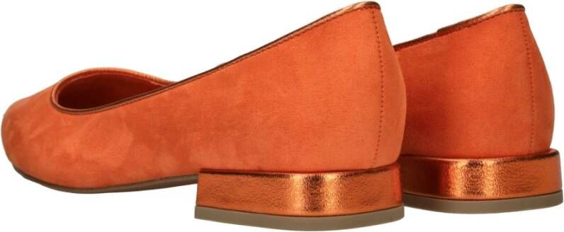 marco tozzi Oranje Metallic Ballerina Schoenen Orange Dames