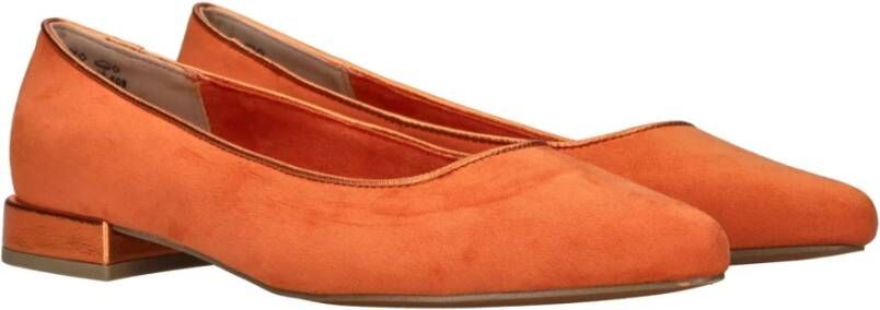 marco tozzi Oranje Metallic Ballerina Schoenen Orange Dames