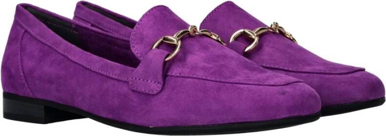 marco tozzi Paarse Vegan Loafer met Gouden Ketting Purple Heren