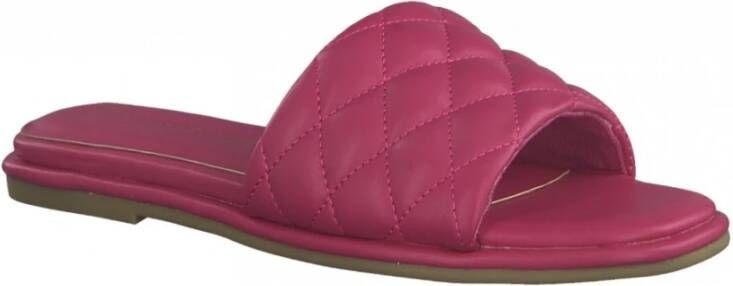 marco tozzi roze casual open slippers Roze Dames