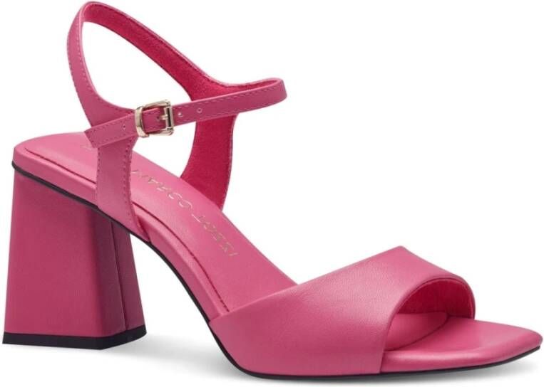 marco tozzi Roze Platte Sandalen voor Vrouwen Pink Dames