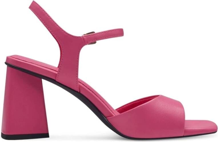 marco tozzi Roze Platte Sandalen voor Vrouwen Pink Dames