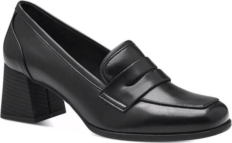 marco tozzi Zwarte elegante gesloten mocassins voor vrouwen Black Dames