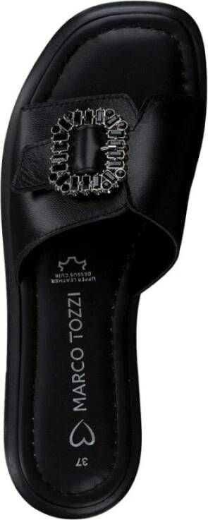 marco tozzi Zwarte Pantoffels voor Vrouwen Black Dames