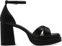 Marco tozzi Zwarte platte sandalen voor vrouwen Black Dames - Thumbnail 4