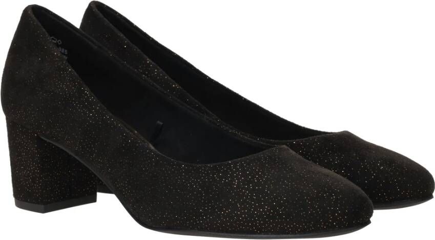 marco tozzi Zwarte pump met gouden stippen Black Dames