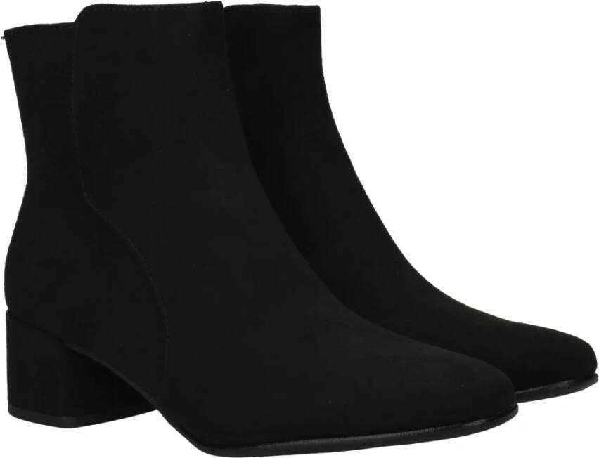 marco tozzi Zwarte Vegan Enkellaars Black Dames