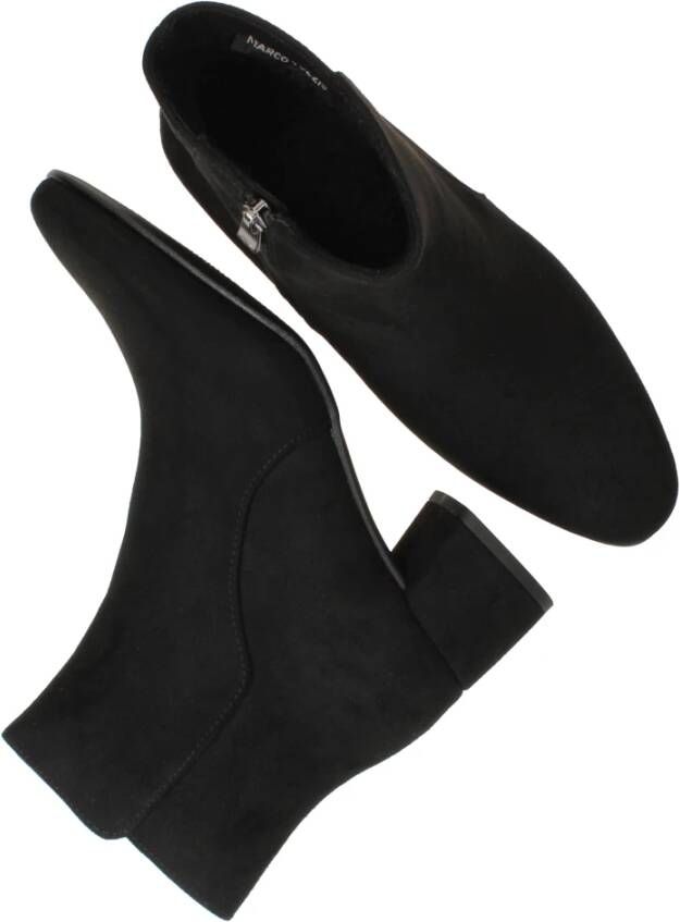 marco tozzi Zwarte Vegan Enkellaars Black Dames