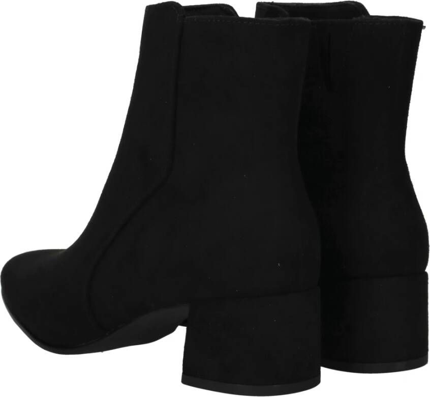 marco tozzi Zwarte Vegan Enkellaars Black Dames