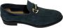 Marechiaro 1962 Blauwe Suède Loafers met Gouden Detail Blue Heren - Thumbnail 2