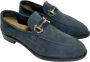 Marechiaro 1962 Blauwe Suède Loafers met Gouden Detail Blue Heren - Thumbnail 3