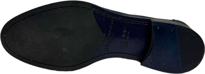 Marechiaro 1962 Blauwe Suède Loafers met Gouden Detail Blue Heren