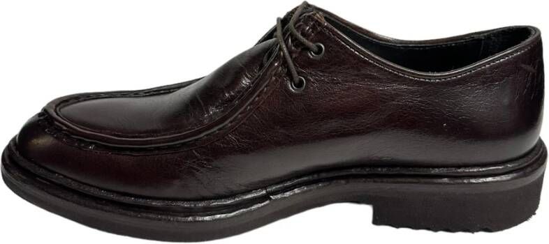 Marechiaro 1962 Bruine leren ingenieursstijl schoenen Brown Heren