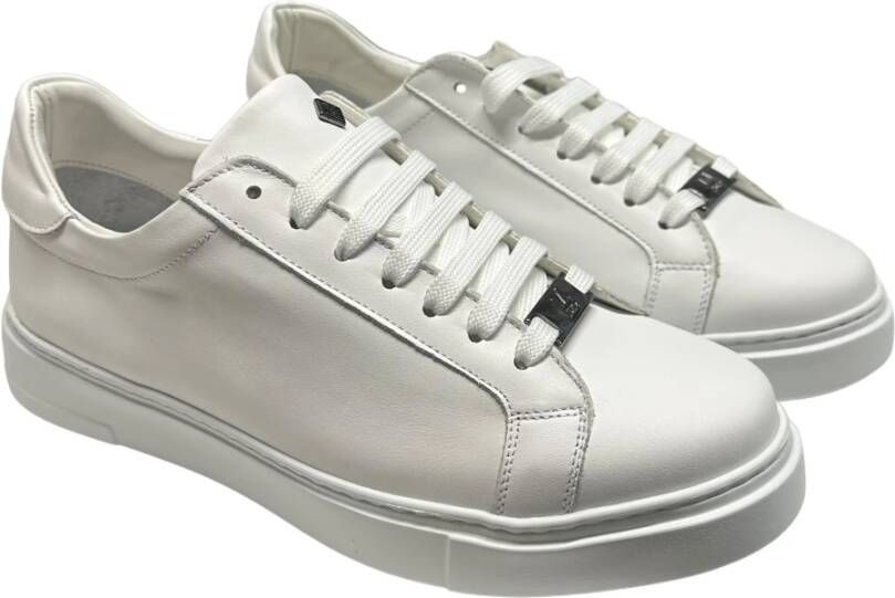 Marechiaro 1962 Witte leren sneaker met rubberen zool White Heren