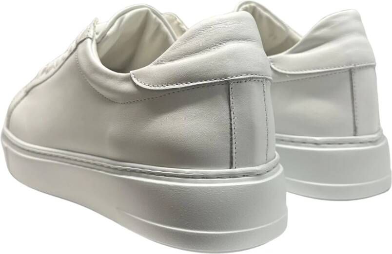 Marechiaro 1962 Witte leren sneaker met rubberen zool White Heren