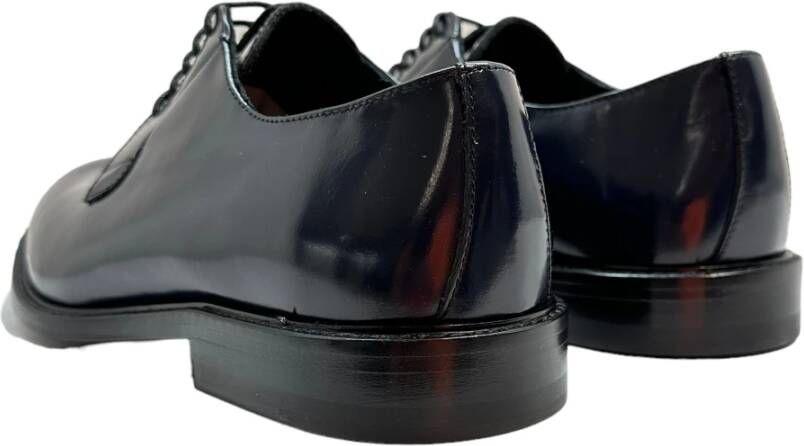 Marechiaro 1962 Zwarte leren Derby schoenen Black Heren