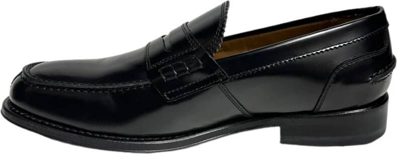 Marechiaro 1962 Zwarte leren mocassin met antislipzool Black Heren