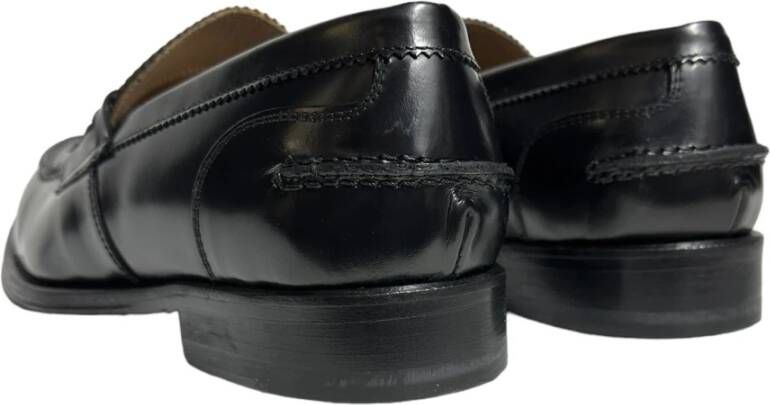 Marechiaro 1962 Zwarte leren mocassin met antislipzool Black Heren