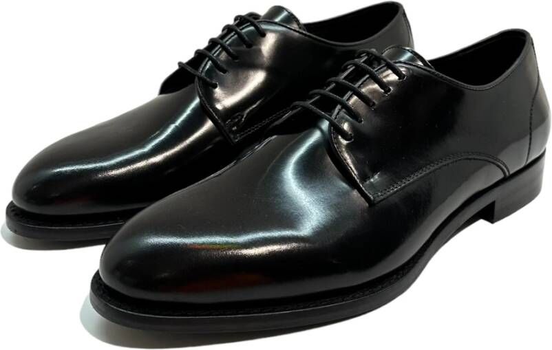 Marechiaro 1962 Zwarte leren veterschoenen Black Heren