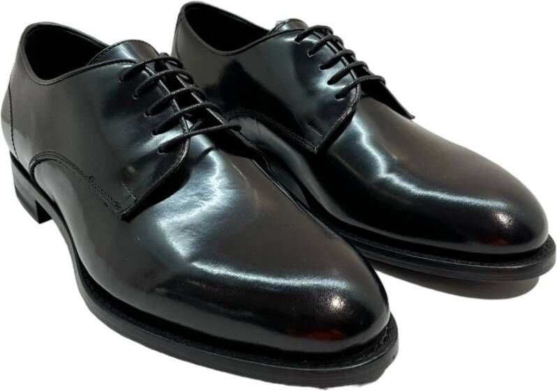 Marechiaro 1962 Zwarte leren veterschoenen Black Heren