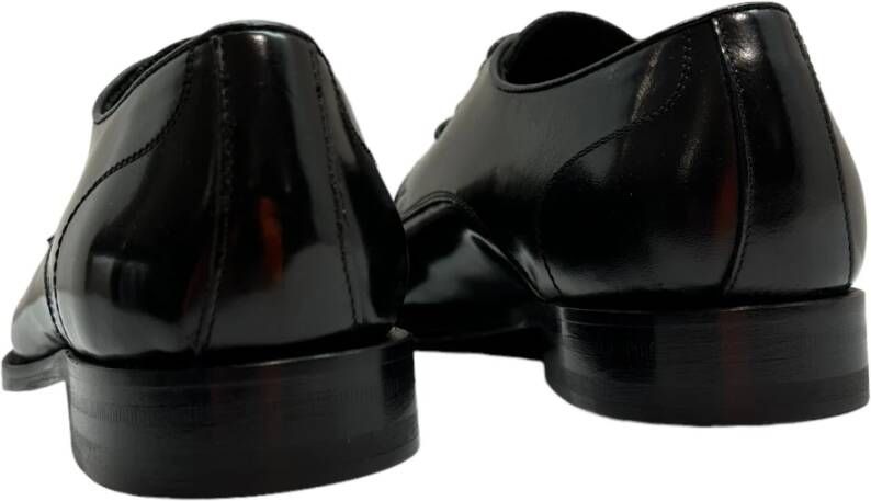 Marechiaro 1962 Zwarte leren veterschoenen Black Heren