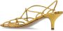 Maria Luca Metallic hak sandalen Yellow Dames - Thumbnail 5